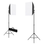 vidaXL Profesionalne studijske luči 2 kosa 40x60 cm jeklo črne