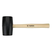 slomart Gumijasto kladivo TOPEX, 63 mm, leseni ročaj