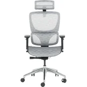 Ergonomska stolica Delta - bijela/crna