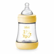 Chicco P5 plasticna flašica,150ml,sil.žuta,uni.