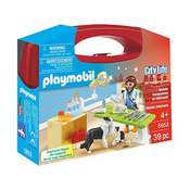Playmobil City life Odlazak kod veterinara - set u koferu ( 1046299 )