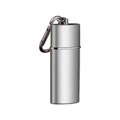 INF Kreativen pepelnik z izvlečnim predalom, prenosni mini kovinski pepelnik Silver, (5000241904)