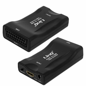 LINQ Adapter za video pretvornik Scart v HDMI 1080P, LinQ - crn, (21262176)
