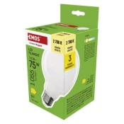 LED žarnica Filament G95/E27/7,8 W (75 W)/1055 lm/Toplo bel