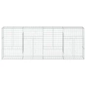 Gabionska košara s poklopcem 400x50x150 cm pocincano željezo