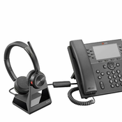 Poly Brezžične slušalke s stojalom Plantronics Savi 7220 (RJ11) črne 213020-02 DECT, mikrofon
