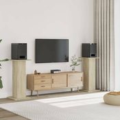 vidaXL Stojalo za zvočnike 2 kosa sonoma hrast 30x30x95 cm inž. les