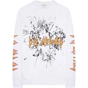 Def Leppard Shatter (Sleeve Print) White L Majica