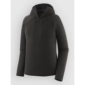 Patagonia R1 Ultralight moški pulover s kapuco black