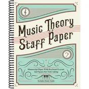 Music Theory Staff Paper: Manuscript Paper with Keyboard Layout and Space for Note-Taking