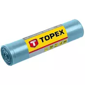 Vreče za odpadke za težka bremena, 80 l, modre, 5 kosov, super močne, 100 mikronov 23B257