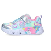 Skechers Patike za devojcice S Lights-Unicorn Charmer-Lil, 303064N-SMLT, Srebrne