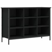 Ormaric za cipele crni 100 x 35 x 70 cm od konstruiranog drva