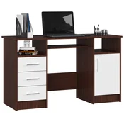 AKORD Akord Ana Računalniška Miza, 3 Predali, Wenge/Bela, (5000333030)