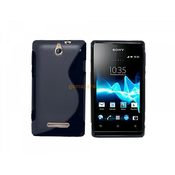 S silikonski ovitek SONY Xperia L - črn