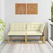 Sekcionalna sofa s jastukom Bijela 162,5 x 83 x 73 cm