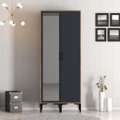 Hanah Home Garderober Kumsal RS, 80x201.4x47.5 cm, Antracit