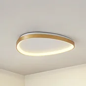 Lucande LED stropna svetilka Asken, 61 cm, zlata, CCT, z možnostjo zatemnitve - Dnevna soba/jedilnica - Sodobni - zlato, belo - Aluminij