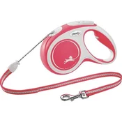 Flexi Comfort Cord Povodac, M, 5m, Roze-beli