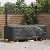 vidaXL Prevleka za zunanje pohištvo Črna 229 x 113 x 73 cm 210D