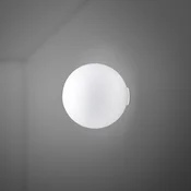 Steklena stenska svetilka Fabbian Lumi Sfera, O 20 cm - Dnevna soba/jedilnica - Dizajn - bela - Steklo