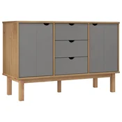 Vidaxl Komoda 113,5x43x73 cm trdna borovina