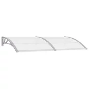 MAISON CHIC Nadstrešek - Senčniki za vrata siv 200x100 cm PC, (22039949)