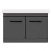 Ormaric sa umivaonikom Luxor 80 V Antracit Pino Art (1024)