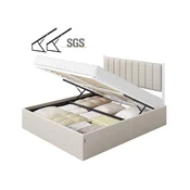 Songmics Posteljni okvir 2093x1634x110 cm bež