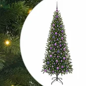 Vidaxl Umestno božično drevo med 300 LED Zelena 180 cm PE in PVC