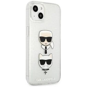 Karl Lagerfeld KLHCP13SKCTUGLS iPhone 13 mini 5,4 silver hardcase Glitter Karl`s Choupette (KLHCP13SKCTUGLS)