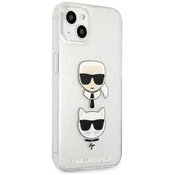 Karl Lagerfeld KLHCP13SKCTUGLS iPhone 13 mini 5,4 silver hardcase Glitter Karl`s  Choupette (KLHCP13SKCTUGLS)