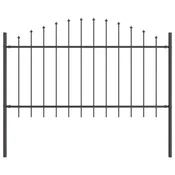 Vidaxl Vrtna ograja Woerden Siva 170 x 140 cm Prašno lakirano jeklo