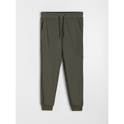 Sinsay - Jogger trenerka od piqué materijala - khaki
