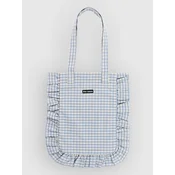 Blue Tomato Ruffle Tote Bag baby blue gingham