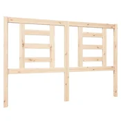 Vidaxl Posteljno vzglavje 146x4x100 cm trdna borovina