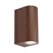 Markslöjd 109111 - ALOR vanjska zidna svjetiljka s mogućnošću prigušivanja, 2xLED/4,9W/230V, IP65, smeđa