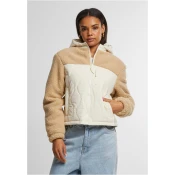 Womens jacket Sherpa Crinkle Nylon Mix beige/cream