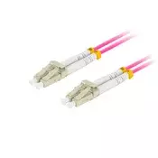 Lanberg Optical patch MM LC/UPC-LC/UPC duplex 0,5 m LSZH OM4 50/125 3,0 mm ljubičasta FO-LULU-MD41-0005-VT