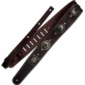 Richter Motörhead Concho Strap Kožnati remen za gitaru Brown / Old Silver