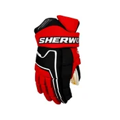 Hokejske rokavice SHER-WOOD Code Encrypt Pro Black/Red/White Junior 10 palcev