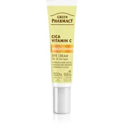 Green Pharmacy Cica + Vitamin C krema za osvetljevanje predela okoli oči 15 ml