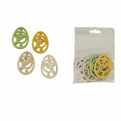 Rayher. Leseni jajčki z rožicami, set 4
