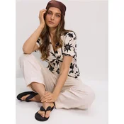 Sinsay - Barrel leg pantalone od viskoze sa dodatkom lana - krem