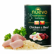 Konzerva NUEVO DOG Junior Chicken & Beef 400 g