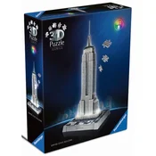 Ravensburger 3D slagalica Empa?er Ste?t Bilding sa svetlom, 216 delova
