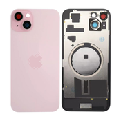 Apple iPhone 15 Plus - Zadnje steklo ohišja z majhnimi deli (Pink)
