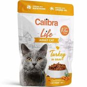Calibra Cat Life kapsula Adult Turčija v omaki 85g