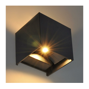 Brilagi - LED spoljašnje zidno svetlo CUBE LED/6W/230V crna IP54