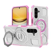 Hibridna maska Carbon Shield Pro za Samsung Galaxy A57 - pink transparent